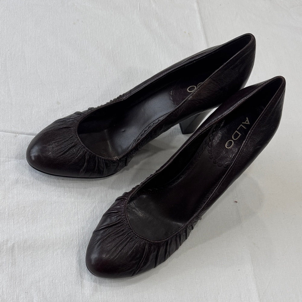 New Aldo Dark Brown Women's Heels es 41